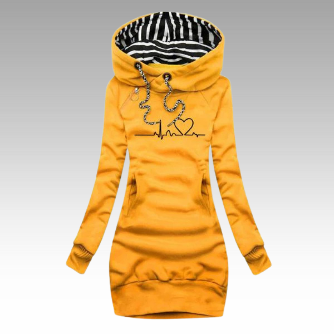 Knitelle™ - Stilfull & Bekväm Stickad Klänning med Print