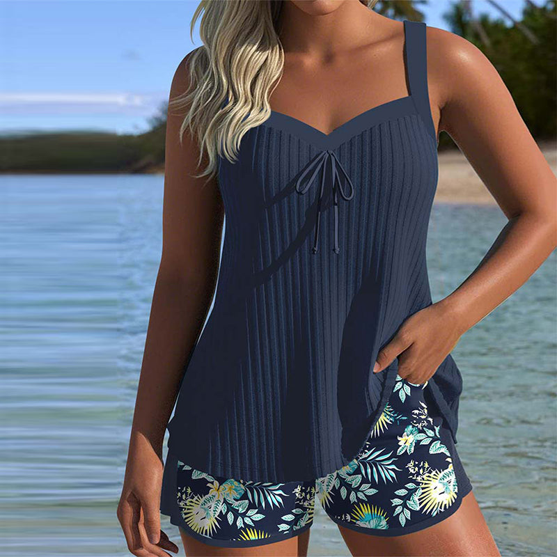 Briseis™ - Blommigt Mönstrat Tankini-set