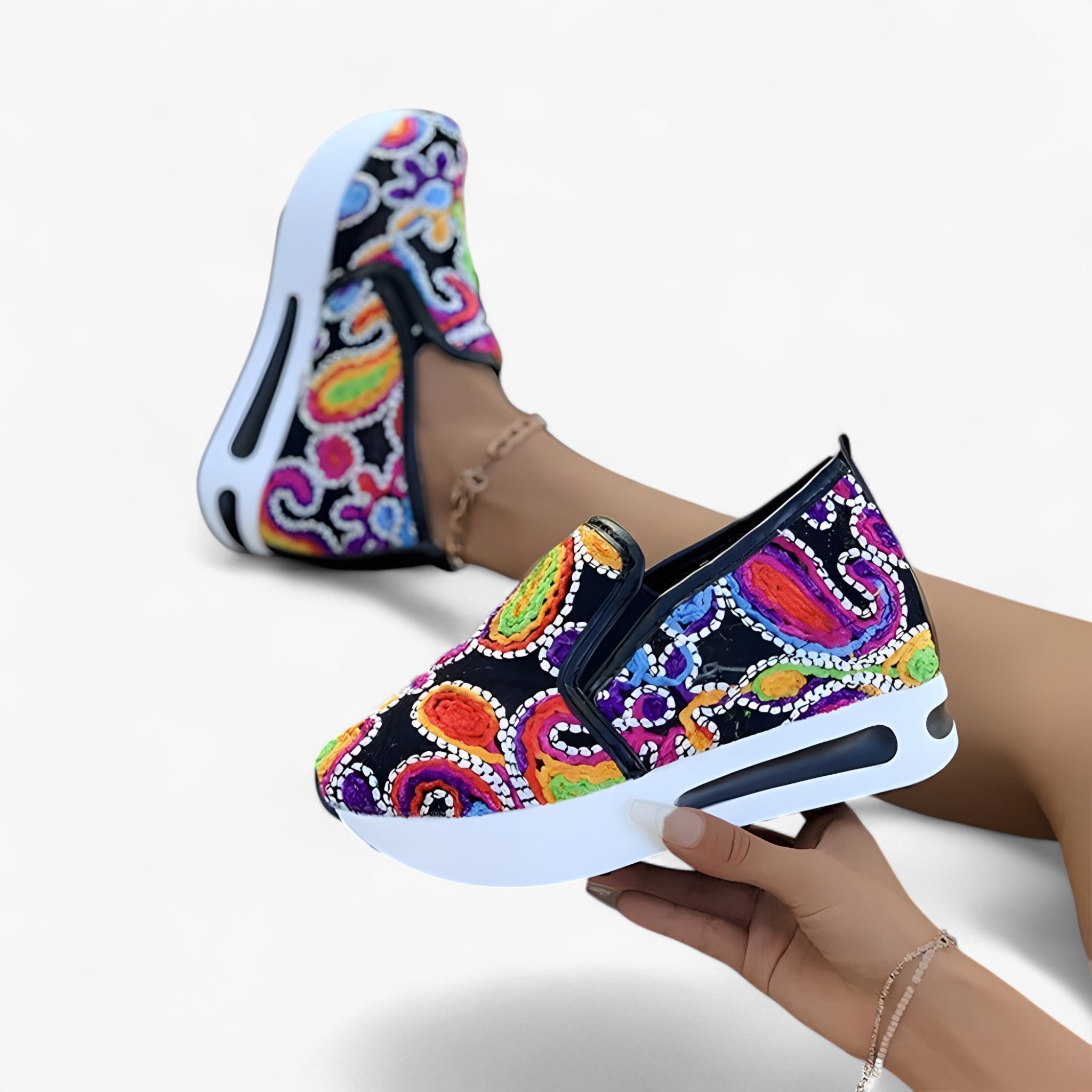 Zerina™ - Broderade Skor – Eleganta och Bekväma